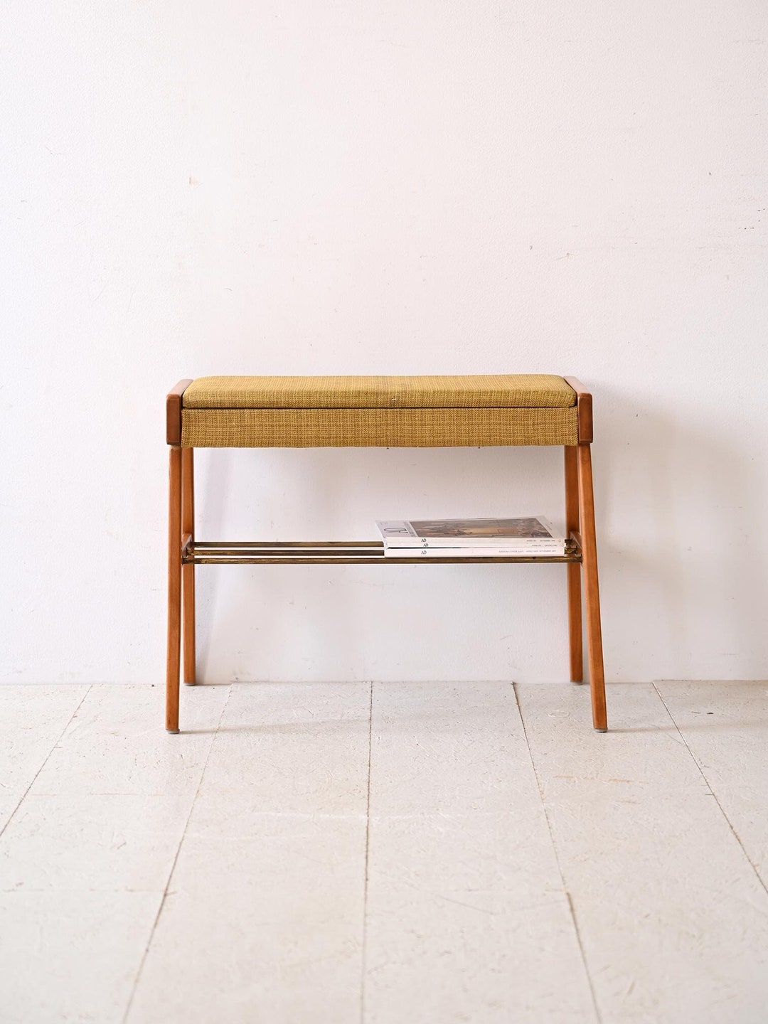 Curated visual reference: Gallery Detail: 1960S Scandinavian Wooden Stool With Hidden Compartment And Magazine