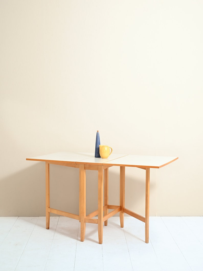 MidCentury Extendable Scandinavian Table by Edsby Verken, Original Danish Style 1960s image 1