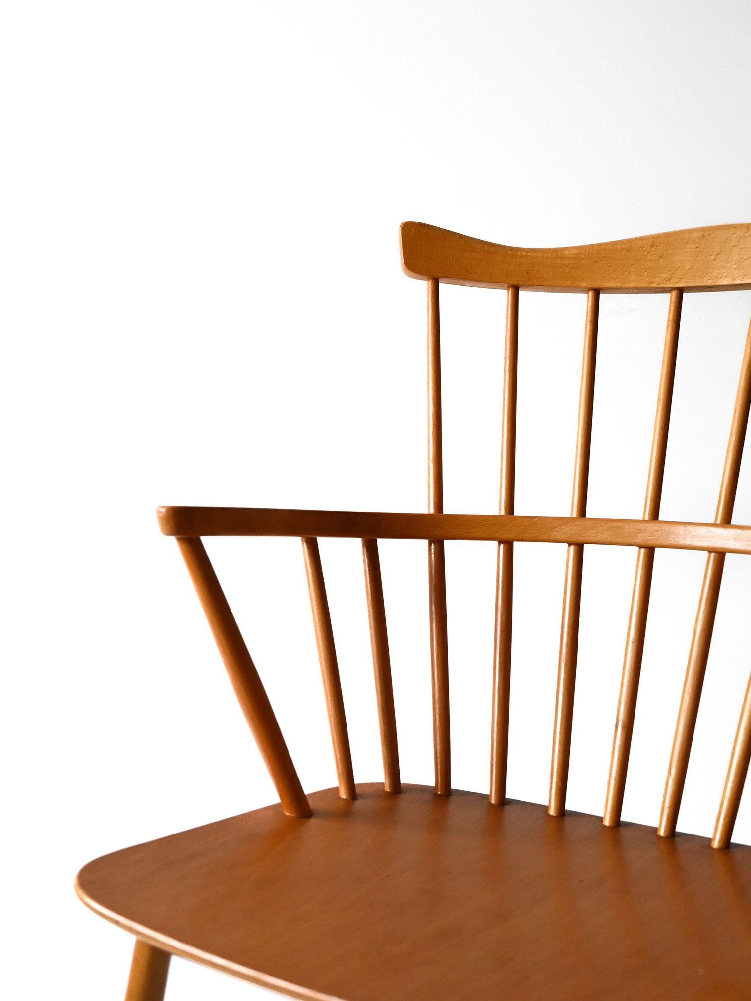 Original J52B Chair by Børge Mogensen for FDB Møbler, 1950s