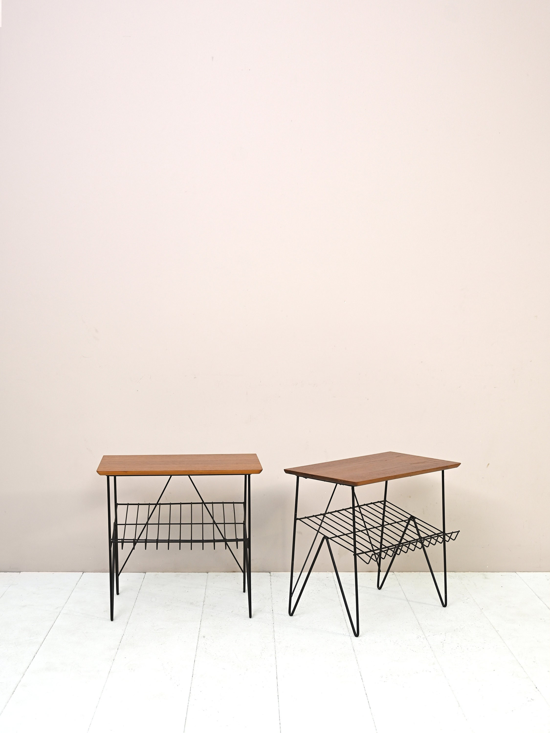 ミッドセンチュリーサイドテーブルテレビ台やリビングベットサイドに天然チーク無垢材 ミッドセンチュリーサイドテーブルテレビ台やリビングベットサイドに