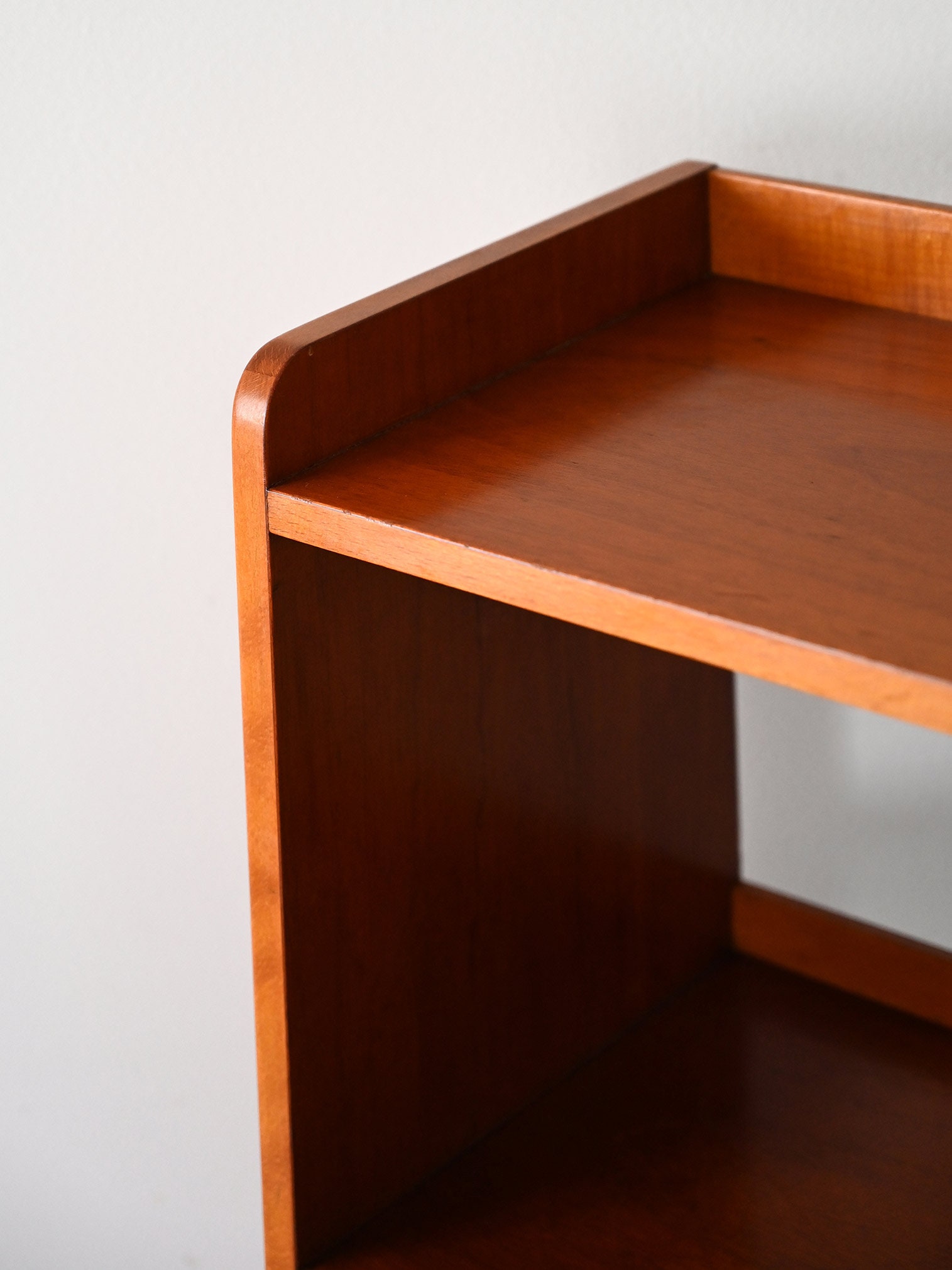 Vintage Low Teak Bookcase With Two Drawers Etsy Finland