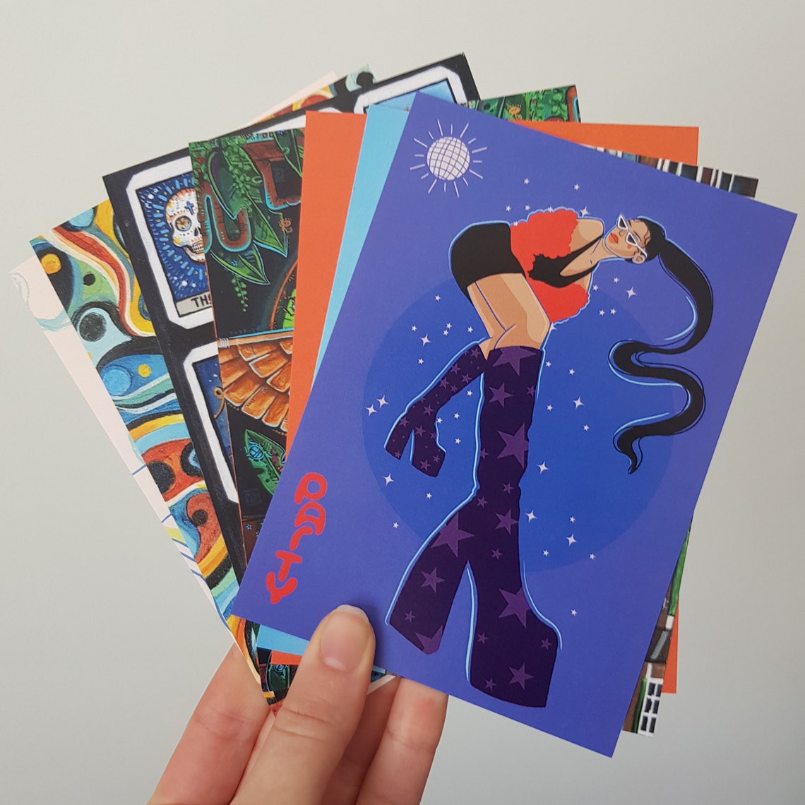 6 PACK of Unique Postcards 3 Options Available Etsy UK