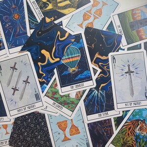 Unique Deck of Tarot Cards, 78-Card Hand Designed Tarot Deck with Wooden Box, Free Delivery image 4