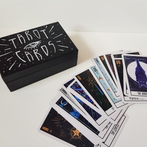 Unique Deck of Tarot Cards, 78-Card Hand Designed Tarot Deck with Wooden Box, Free Delivery image 8