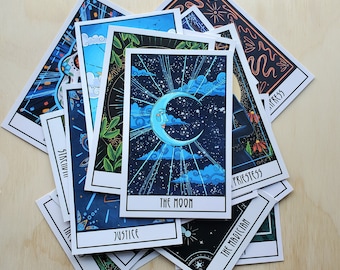 5 Pack of Tarot Card Art Prints - 21 to choose from! Free Delivery!