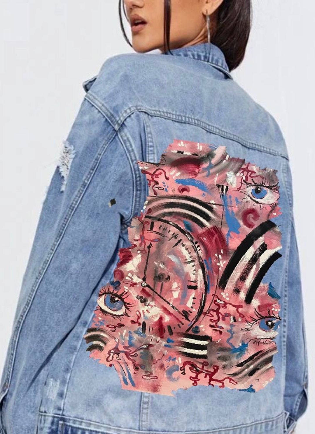 Custom Painted Jean Jacket Etsy