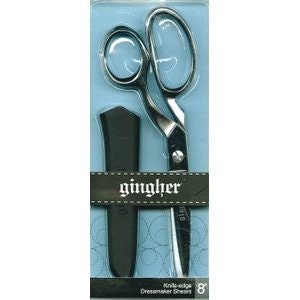 Gingher 6 Inch Duckbill Curved Scissors Close Trimming, Applique
