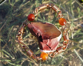 ALEXA II - Crystal Beaded & Copper Bracelet
