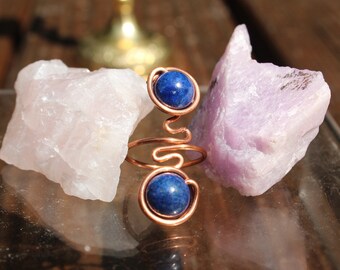 TORI - Crystal Beaded Copper Ring