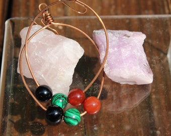 PRECIOUS - Crystal Beaded Hoop Earrings