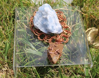 BAST - Copper & Crystal Bracelet