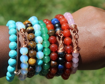 ARIYAH TWO - Beaded Crystal Cuffs