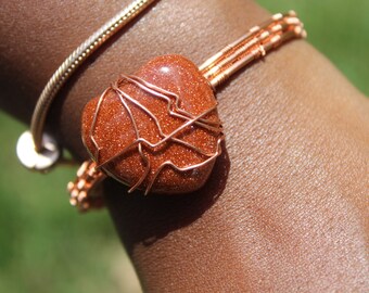 FLO - Copper & Crystal Bracelet