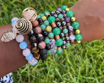 Nala- Crystal bead adjustable bracelet