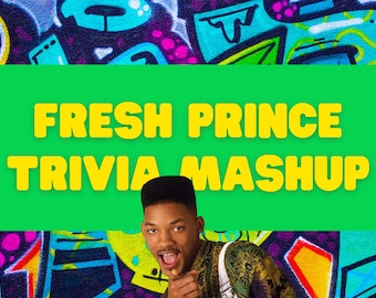 Fresh Prince of Bel Air Trivia Game, Fresh Prince Quiz, Black Trivia, Power Point Games, 90s Trivia Party