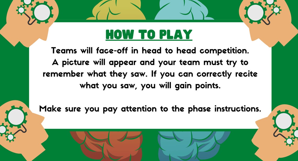 Do You Remember Memory Game Virtual Games Brain Teaser Power Point Game Family Games Games for