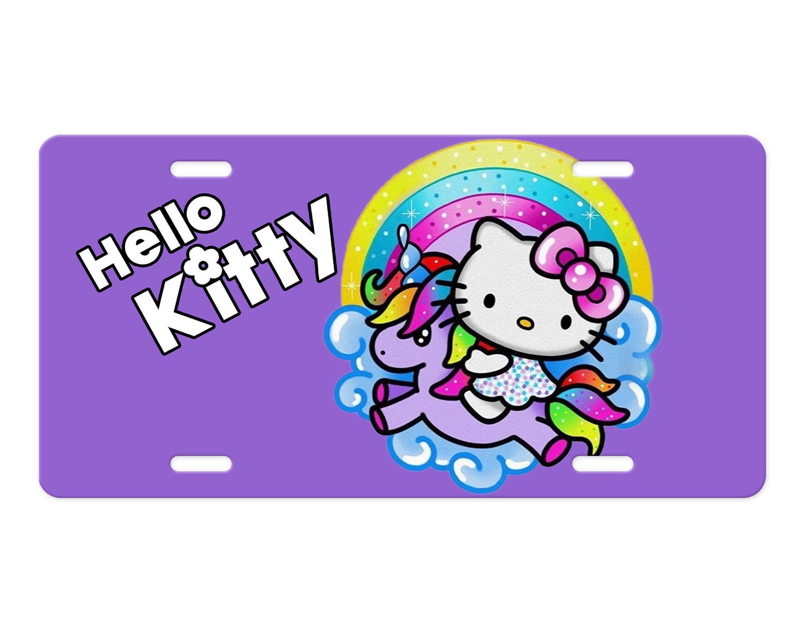 Hello Kitty License Plate Vanity Plate Front License Plate Etsy