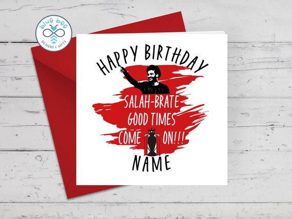 Liverpool FC Personalised Happy Birthday Card With Stickers – LFC Fan Gift