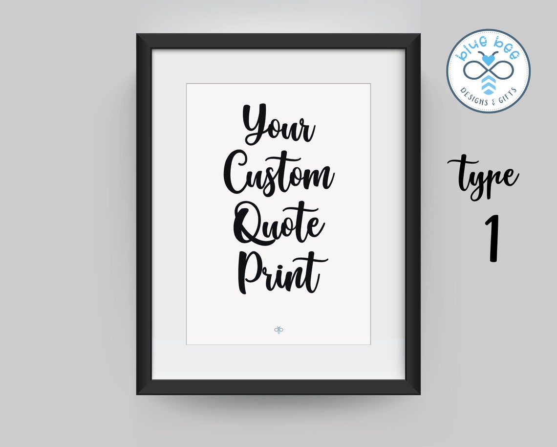 custom poster print lyricsquotesfilms sizes a3 a4 a5 etsy