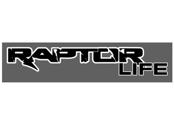 Ford Raptor Life Distressed Logo Die-Cut Set of 2