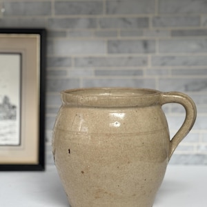Vintage French Stoneware Confit Pot