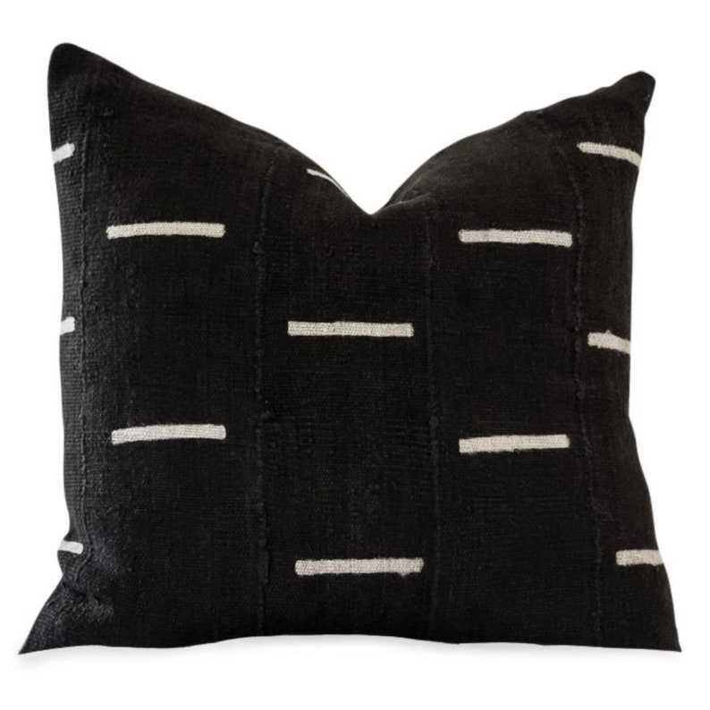 Black Mud Cloth Pillow