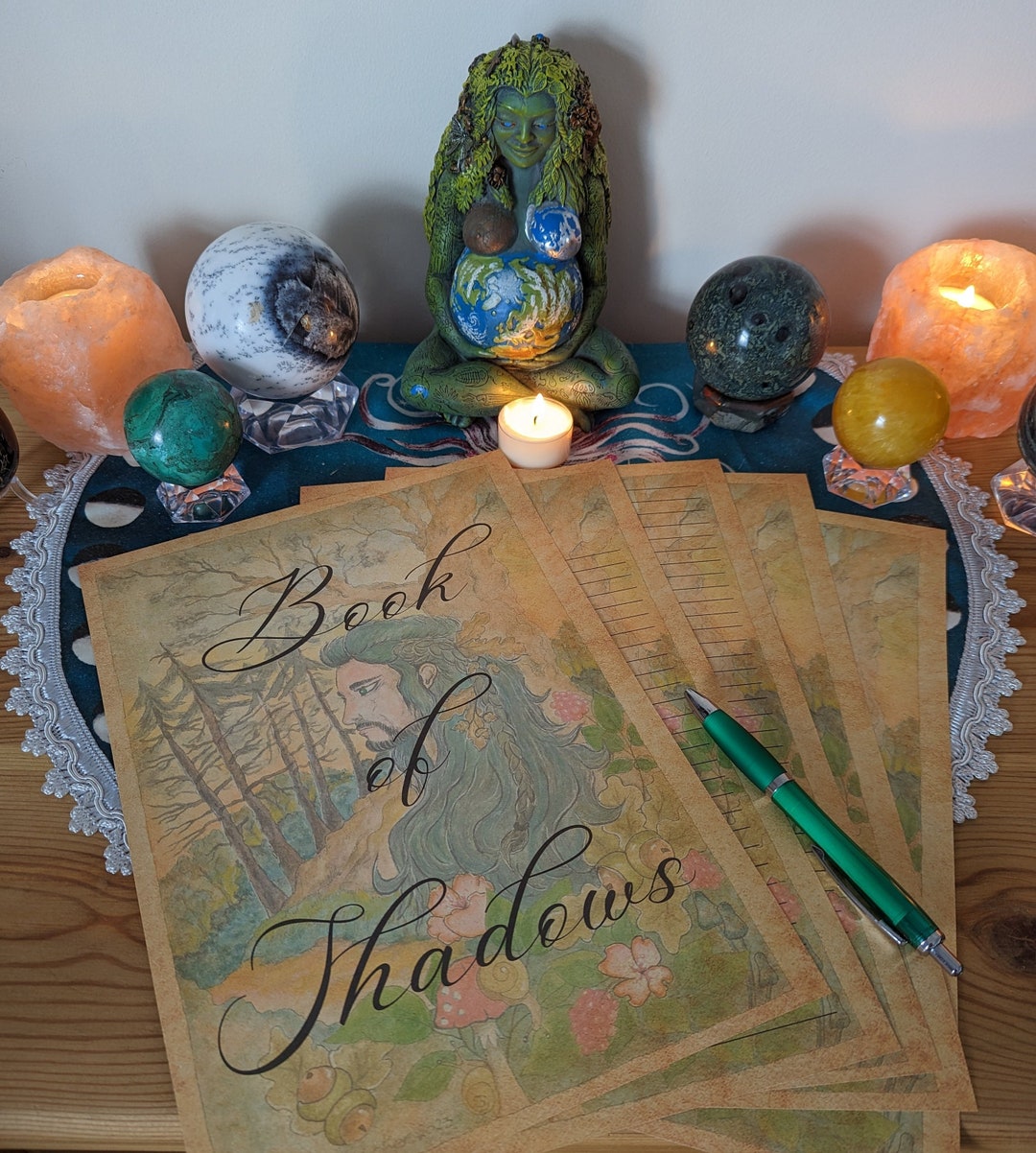 The Oak King Stationary Set – Vintage Pagan Writing Paper, Book of