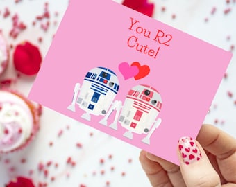 Tarjeta de San Valentín - Star Wars - R2D2