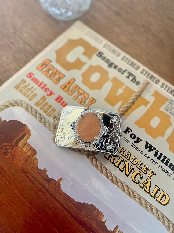 vintage Western belt buckle Gem