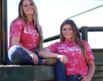 Beer Tee | Acid Wash Beer Tee | Bleach Tie Dye Tee | Beer Tee | Western Tee | Beer T Shirt | Light Beer Tee | Western T Shirt | Western