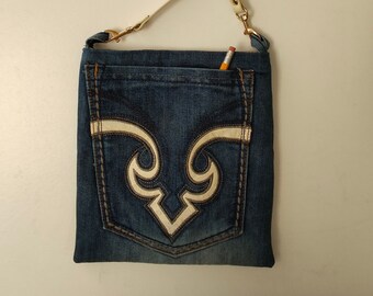 Upcycled Denim Crossbody Pouch