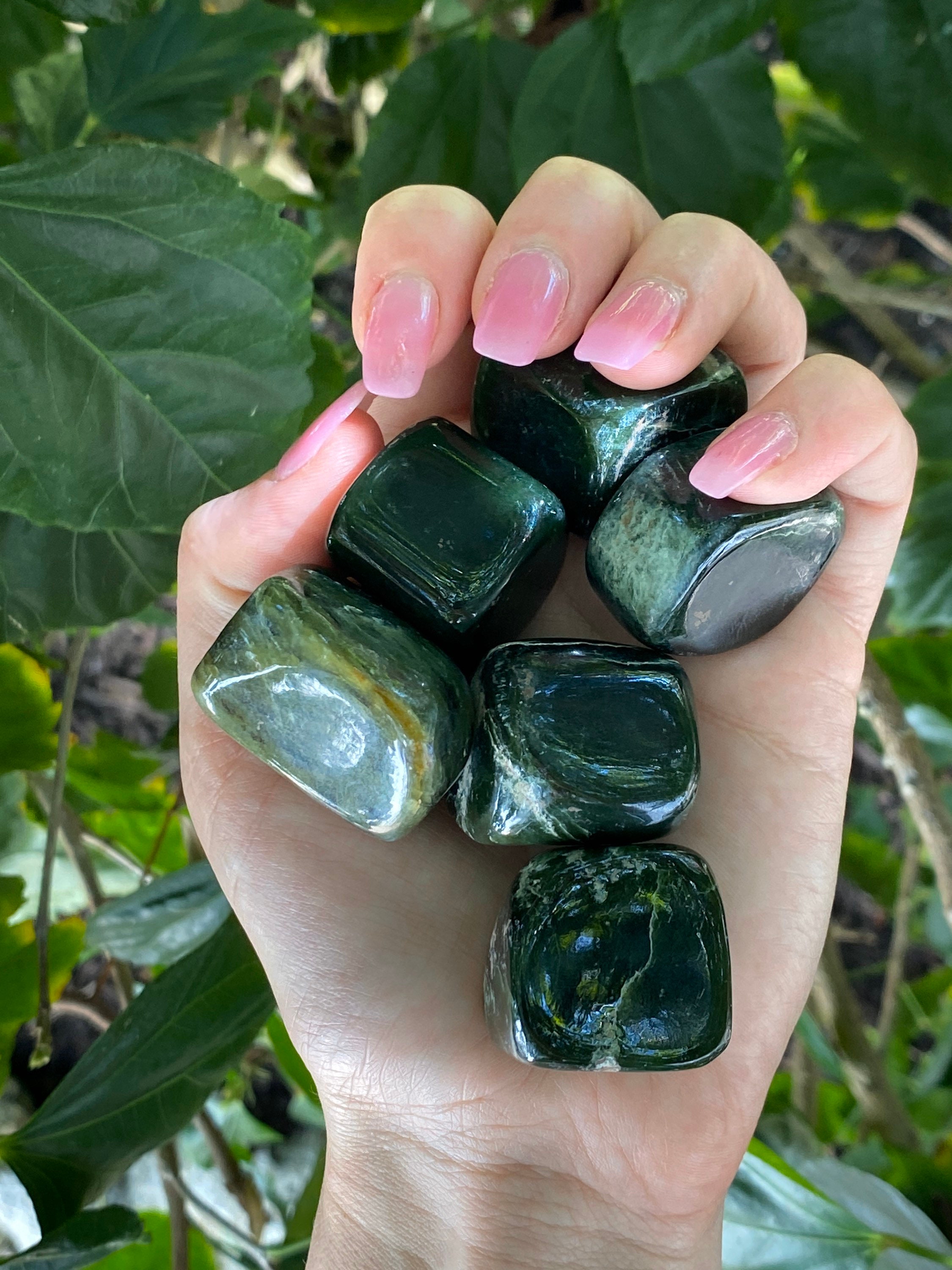 Tumbled Crystals Nephrite Jade/ Spanish Jade Etsy