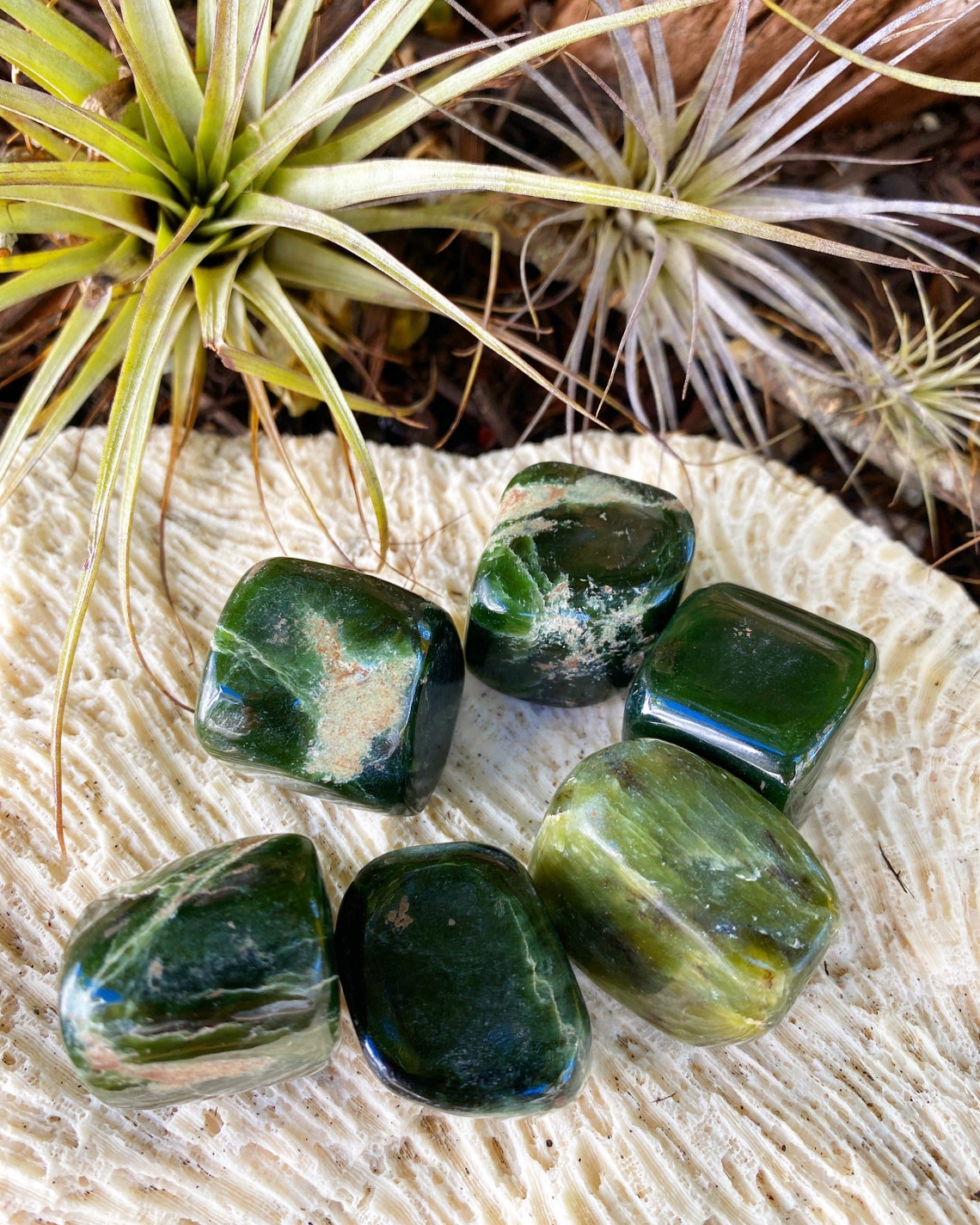 Tumbled Crystals Nephrite Jade/ Spanish Jade Etsy