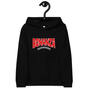 Bonanza Baseball Kids fleece hoodie