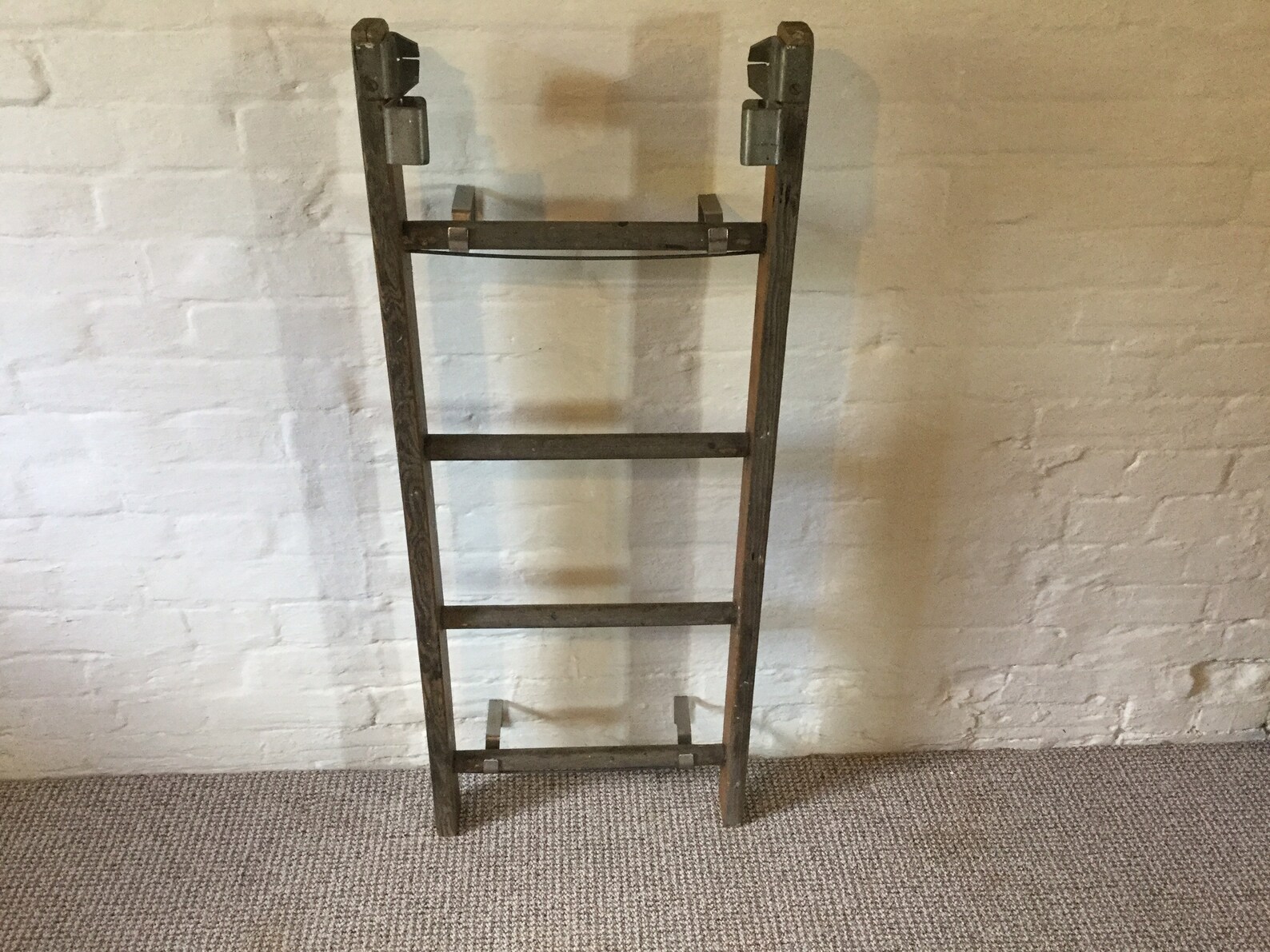 wooden bathroom ladder towel rail