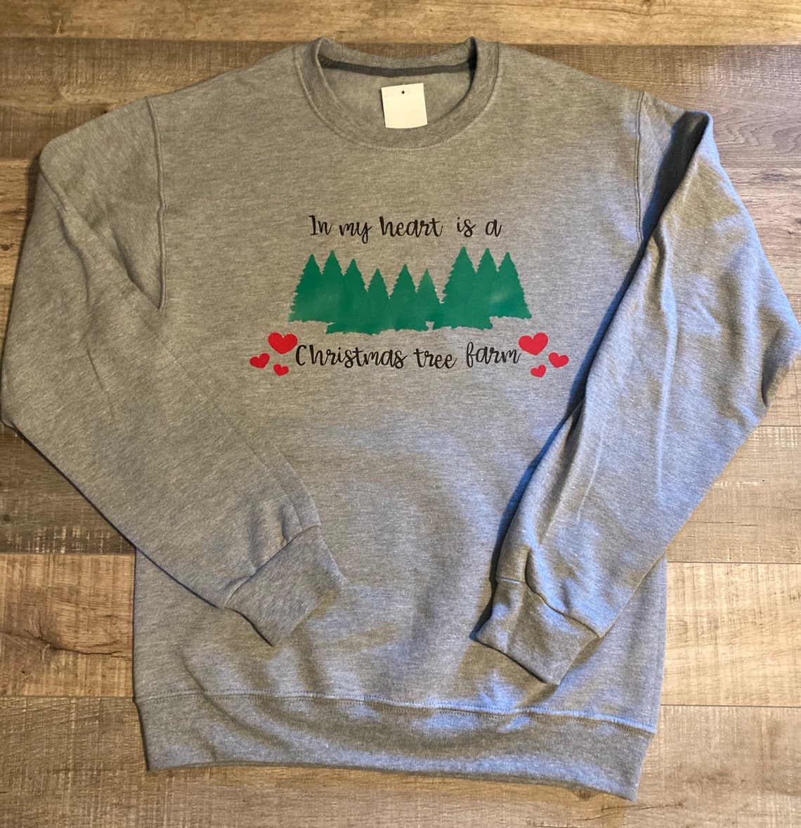 In my heart is a Christmas tree farm sweatshirt Taylor Swift Etsy