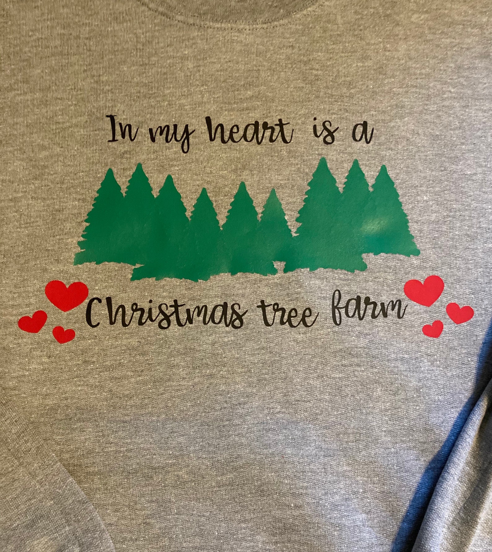In my heart is a Christmas tree farm sweatshirt Taylor Swift Etsy