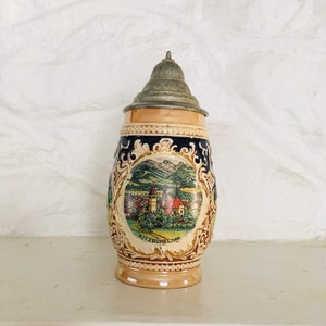 Large German Beer Stein, Kitzbuel Tirol landscape