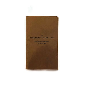 Law Book / Tenement House Law / New York Law / 1927 Law / Law Book / Real Estate