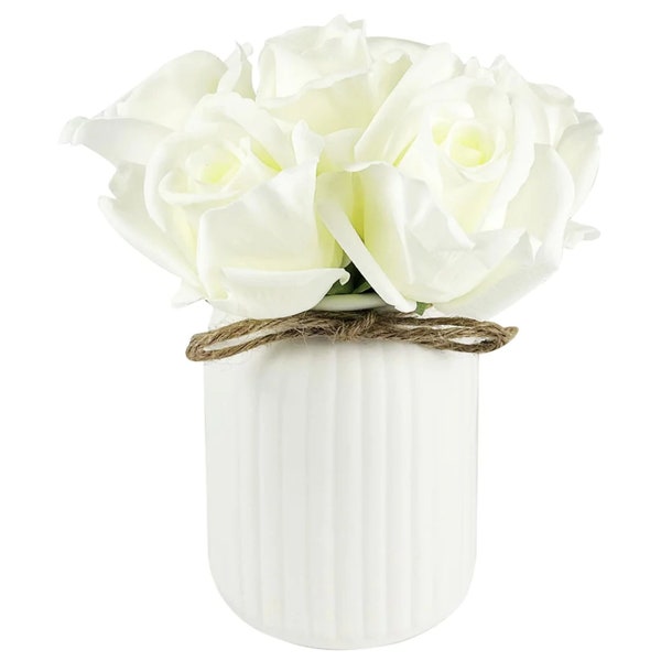 Artificial Flowers in Vase Etsy UK