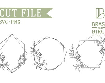 Download Geometric Floral Svg Etsy