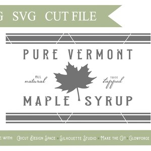 Ahornsirup SVG-Datei, Herbst SVG-Datei, Bauernhaus SVG-Datei, Vektor, Cricut, Silhouette, Schneidedateien, digitaler Download, sofortiger Download