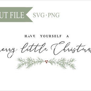 Christmas SVG File, merry SVG File, holiday SVG File, Vector, Cricut, Silhouette, Cut Files, Digital Download, Instant Download