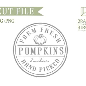 Pumpkin SVG File, Fall SVG File, Autumn SVG File, Farmhouse Svg, Pumpkin Svg,  Cricut, Silhouette, Cutting Files, Digital Download