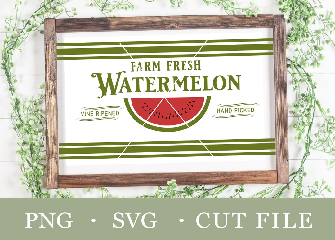 Watermelon SVG File, Summer SVG File, Melon SVG File, Spring Svg