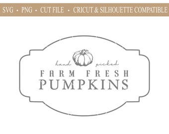 Pumpa SVG-fil, höst SVG-fil, höst SVG-fil, bondgårdssvg, pumpasvg, Cricut, silhuett, klippfiler, digital nedladdning