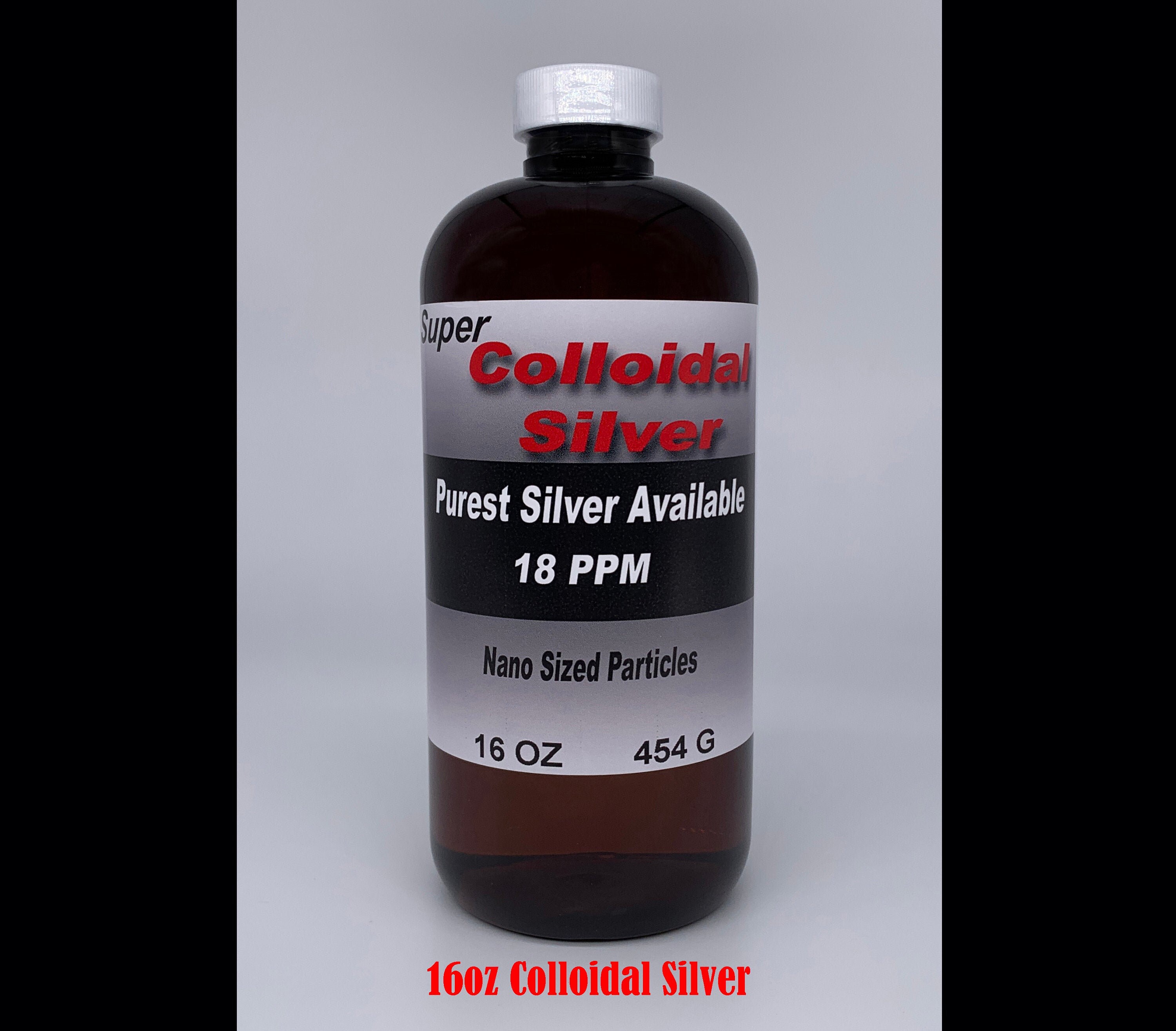 Super Colloidal Silver 16oz Nano Particle 18ppm Healthline Etsy España