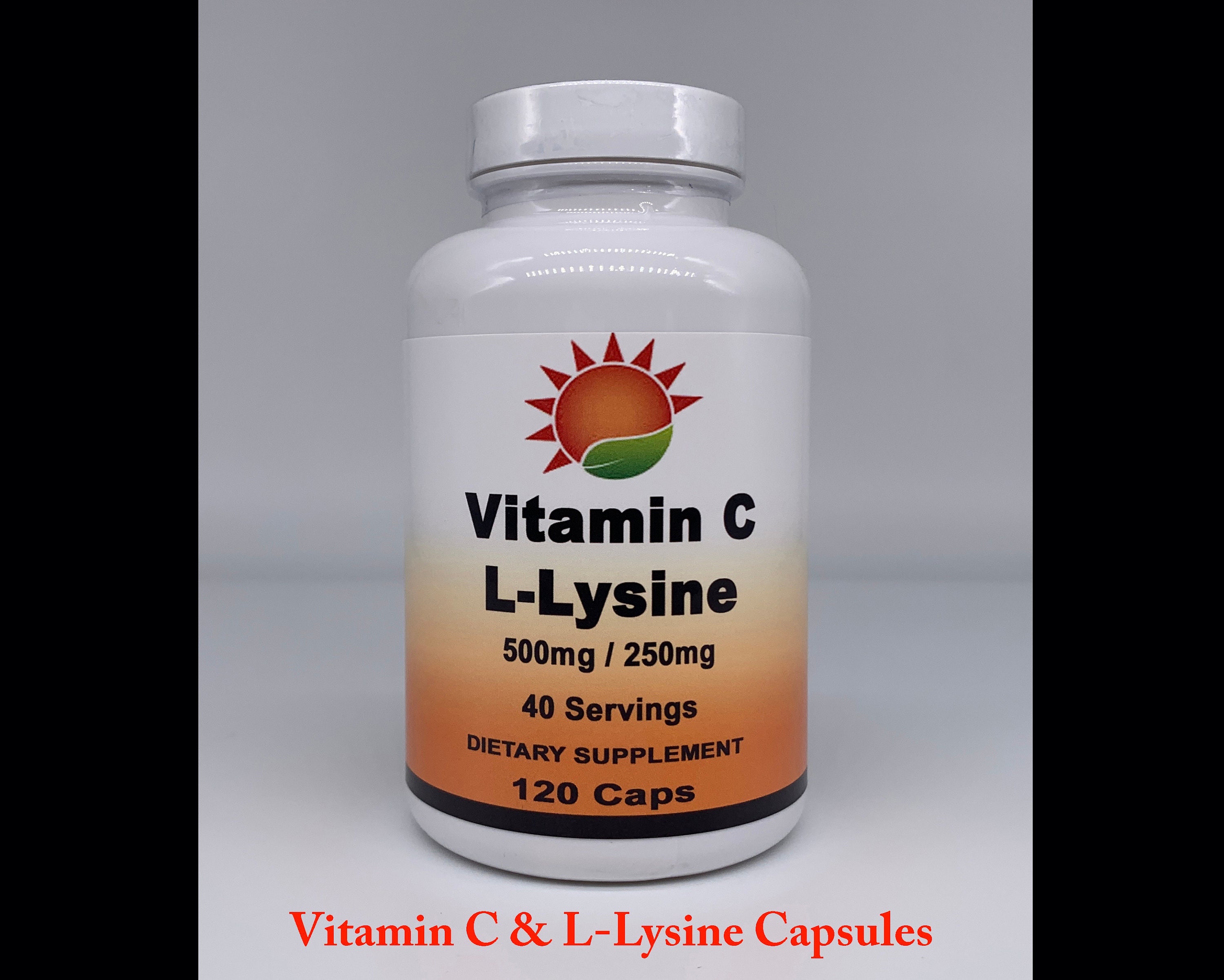Vitamin C & LLysine Capsules 500mg/250mg Etsy