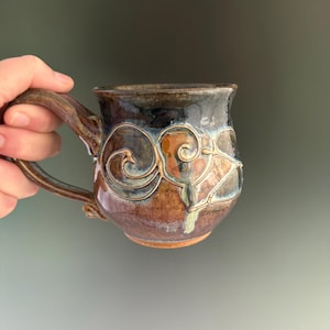 Ceramic coffee mug wheel thrown