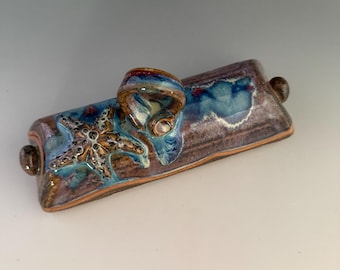 Ceramic Butter dish with a sea star